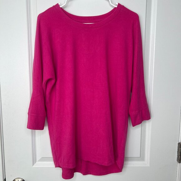 Sonoma Tops - Sonoma Life + Style Tunic Women's Sz Medium PINK 3/4 Sleeve SOFT